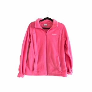 Colombia hot pink fleece size large